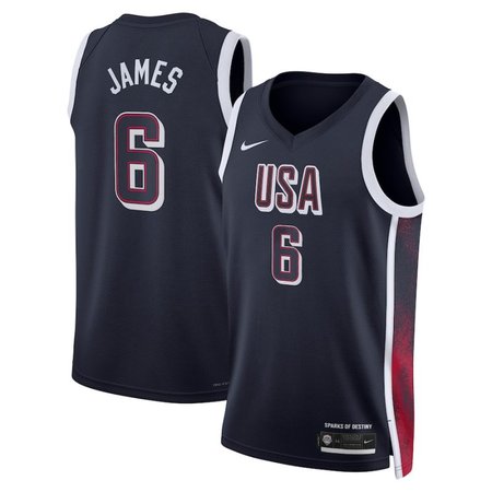 #6 Lebron James Navy Men